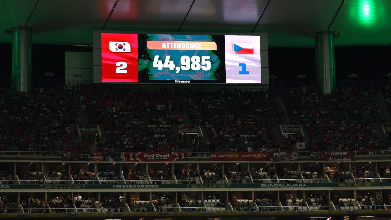 世界杯韩国对捷克数万空座引质疑 FIFA用"运营数据"为上座数辩护